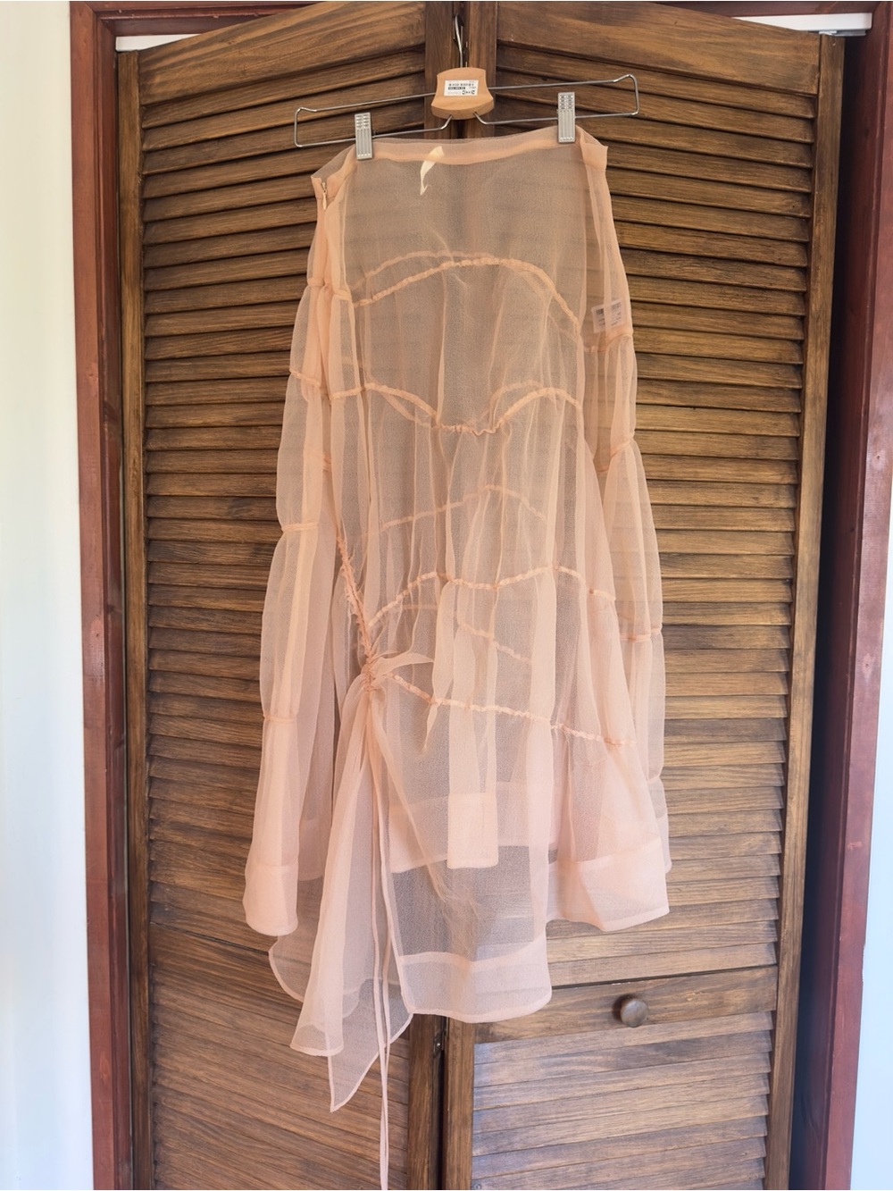 organza midi skirt